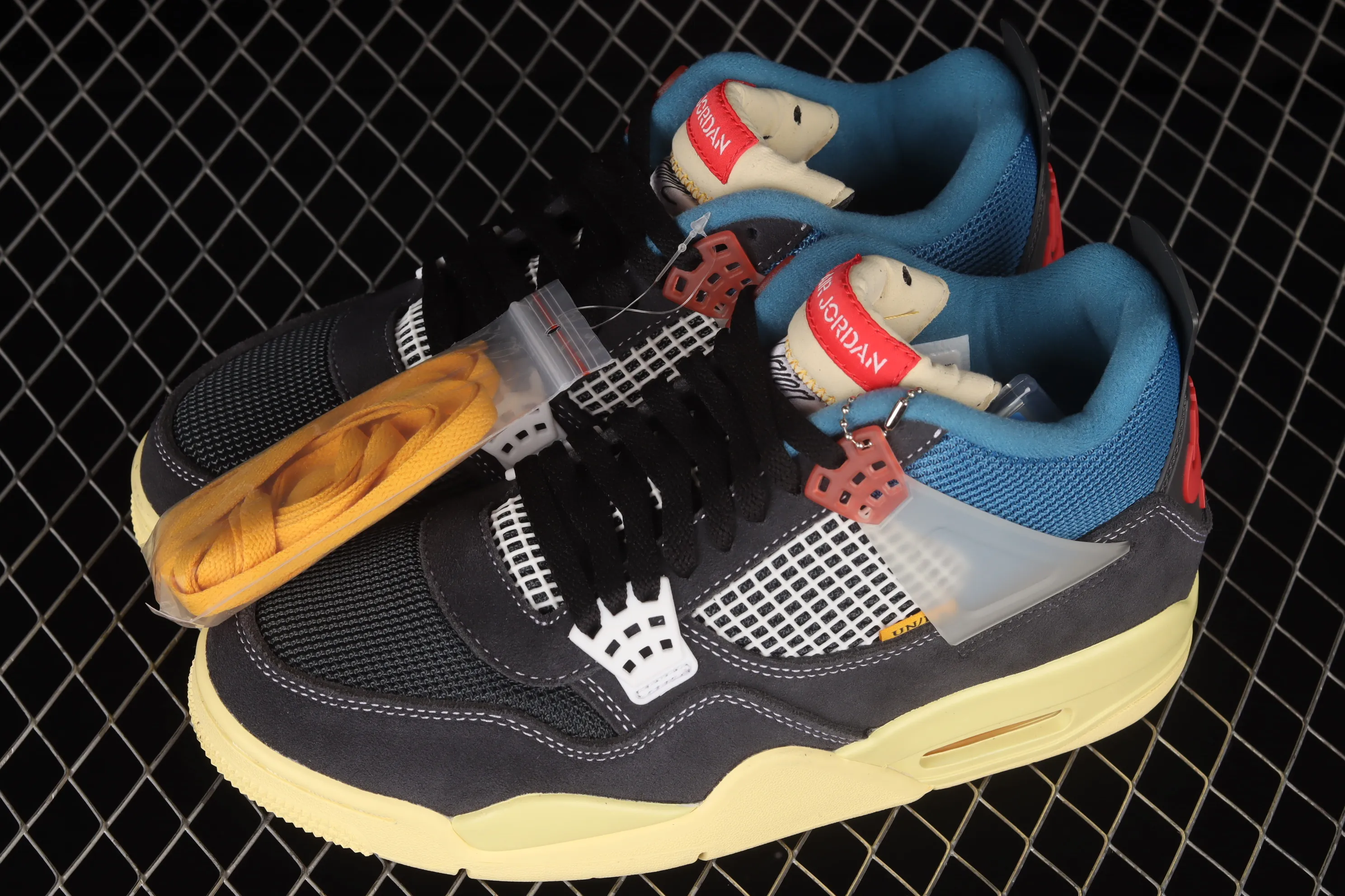 All categories Air Jordan Jordan series basketball shoes Air Jordan 4 foreign trade version Union La x Air Jordan 4 Retro AJ4 Joe 4 joint model basketball shoes DC9533-001